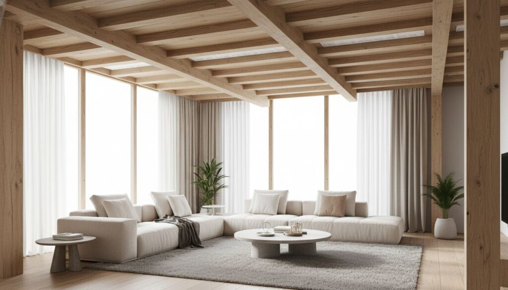 habillage plafond entre poutre