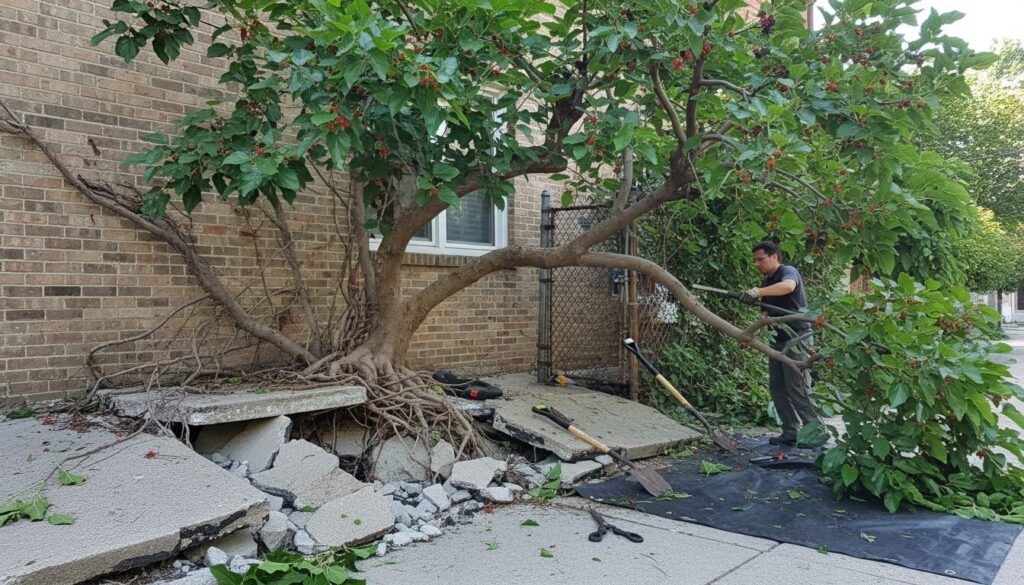 Découvrez les risques liés au mûrier de Chine envahissant et apprenez les solutions efficaces pour s'en débarrasser durablement de votre jardin.
