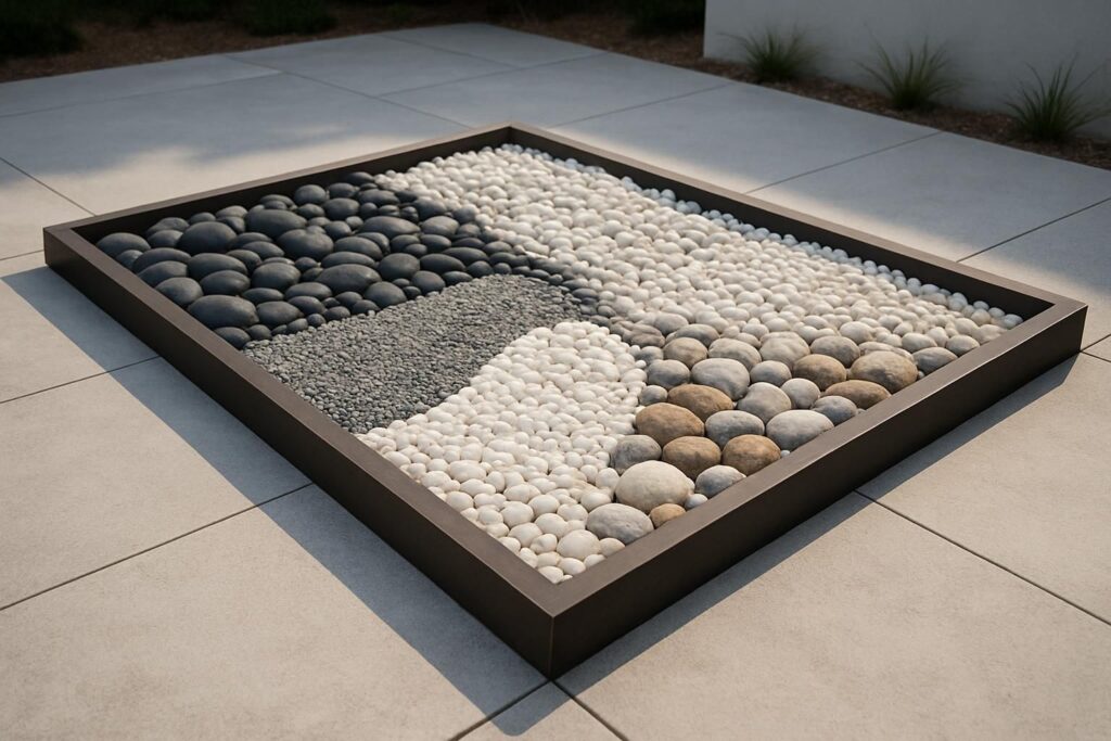 Découvrez comment créer un parterre moderne en cailloux, esthétique et sans entretien, pour un jardin élégant et facile à vivre toute l'année.