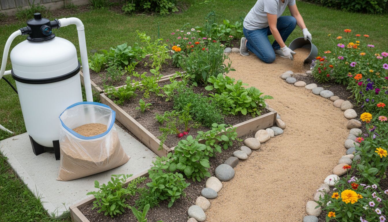 Découvrez comment recycler ou éliminer efficacement le sable usagé de votre filtre de piscine pour préserver l'environnement et maintenir la qualité de votre eau.