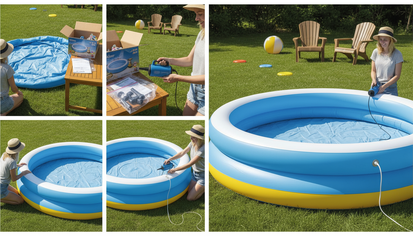 apprenez comment gonfler facilement votre piscine gonflable grâce à notre guide étape par étape, pour profiter rapidement de moments rafraîchissants en famille ou entre amis.