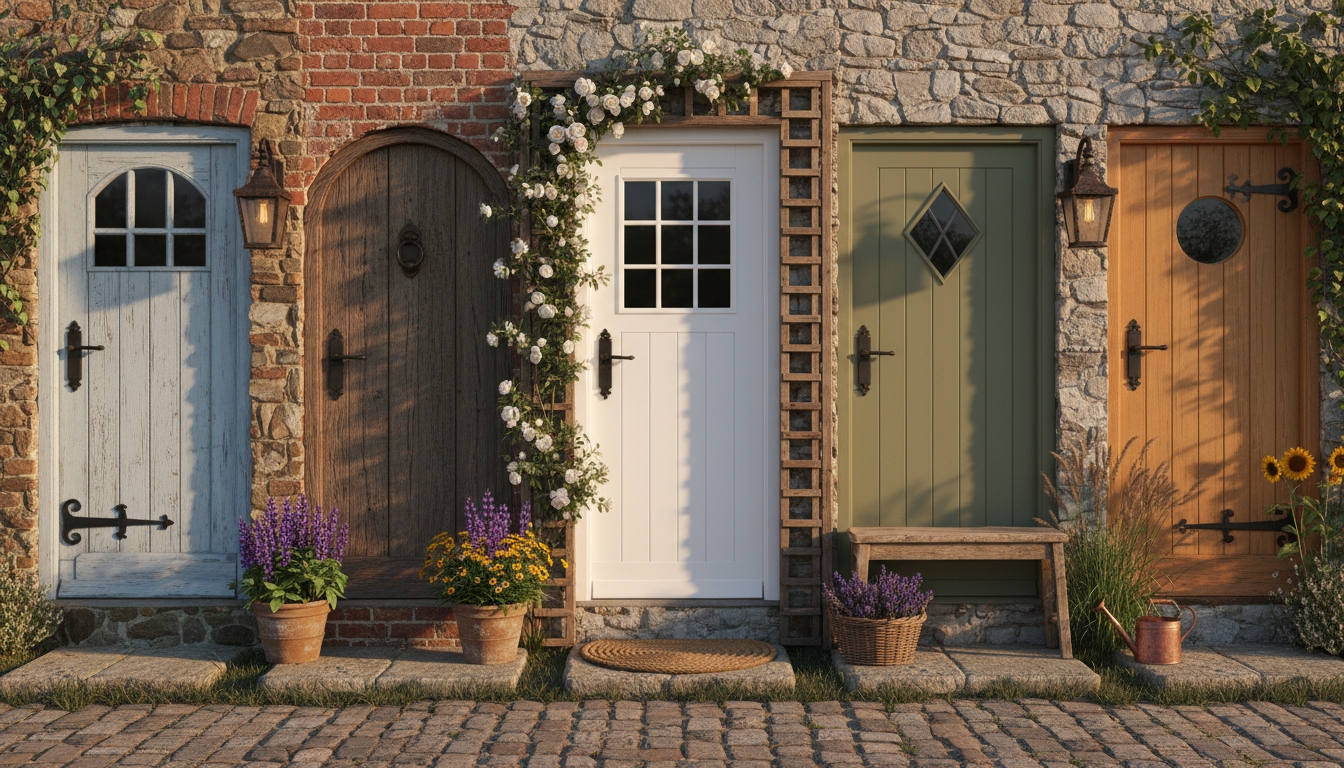 découvrez 5 exemples inspirants de portes d'entrée au style campagne, alliant charme rustique et élégance pour embellir votre maison.