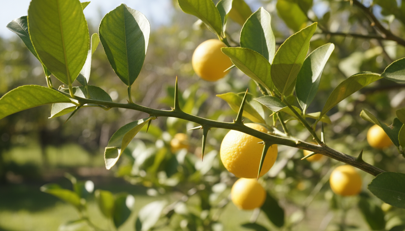 Mon citronnier a des épines : Est-ce normél ?