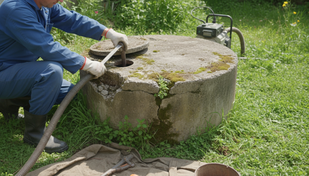 découvrez nos conseils pratiques pour entretenir une fosse septique en béton ancienne et assurer son bon fonctionnement sur le long terme.